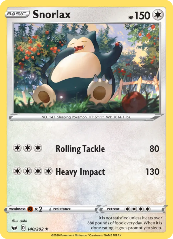 Snorlax #140/202