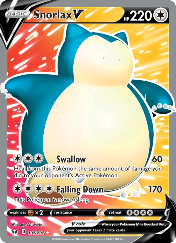 Snorlax V #197/202