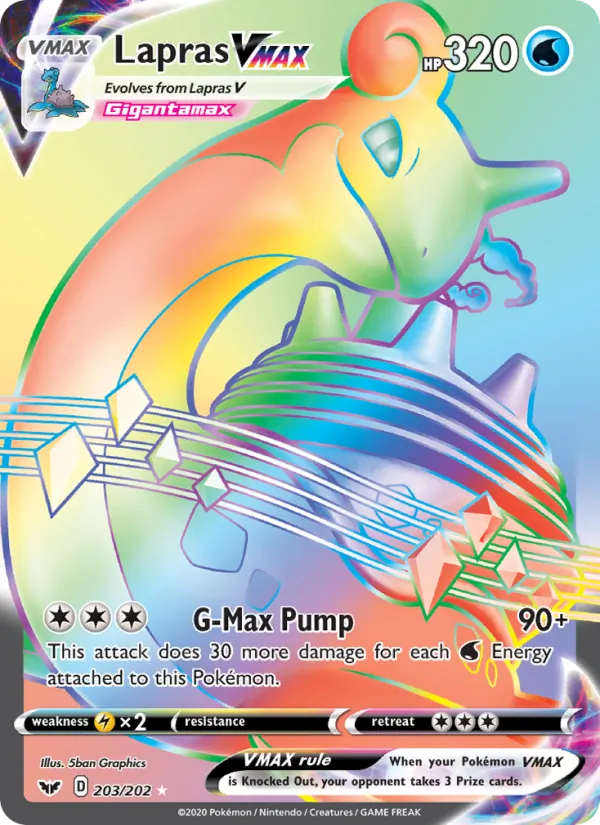 Lapras VMAX #203/202