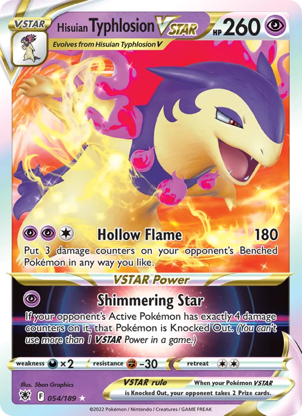 Hisuian Typhlosion VSTAR #54/189
