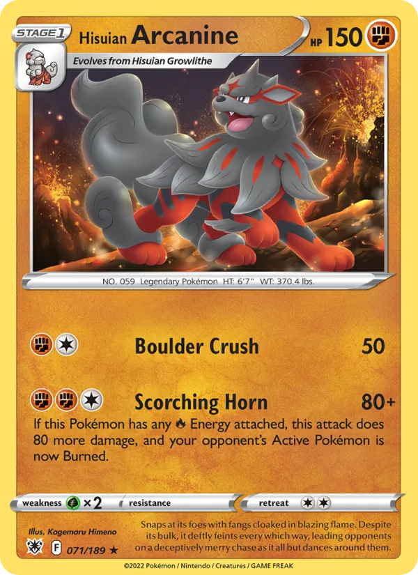 Hisuian Arcanine #71/189