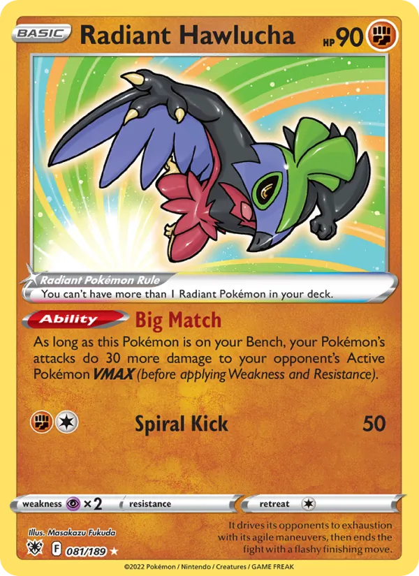 Radiant Hawlucha #81/189
