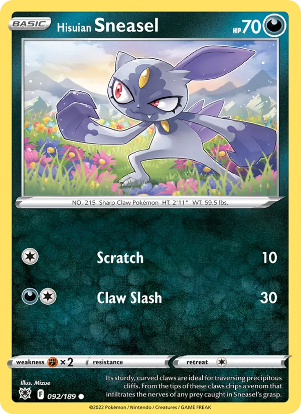 Hisuian Sneasel #92/189