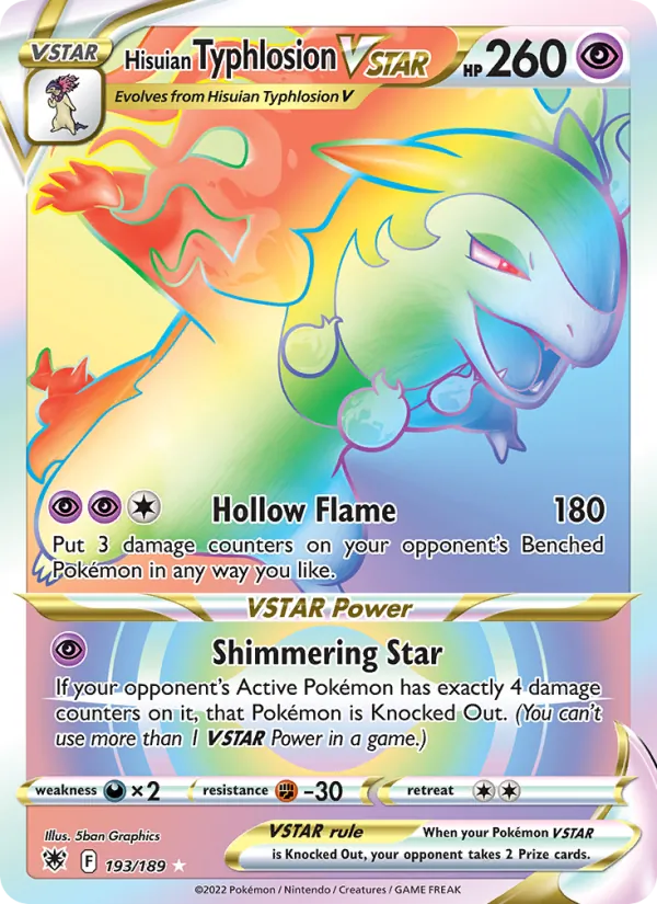 Hisuian Typhlosion VSTAR #193/189