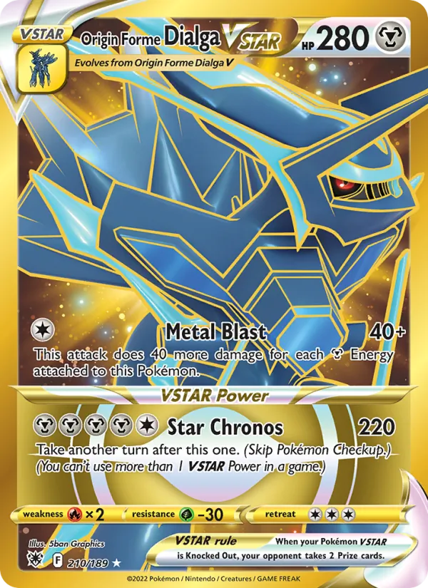 Origin Forme Dialga VSTAR #210/189