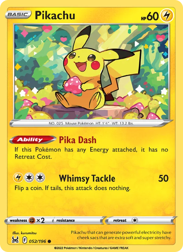 Pikachu #52/196