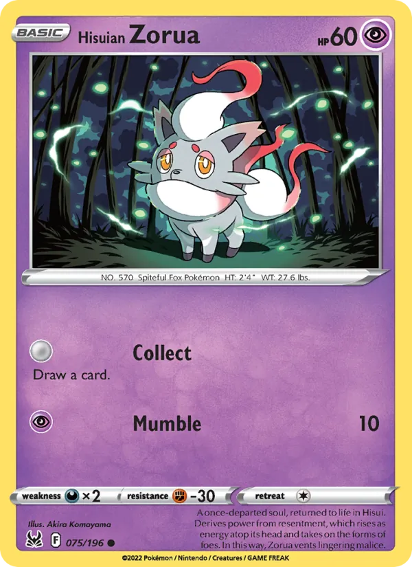 Hisuian Zorua #75/196