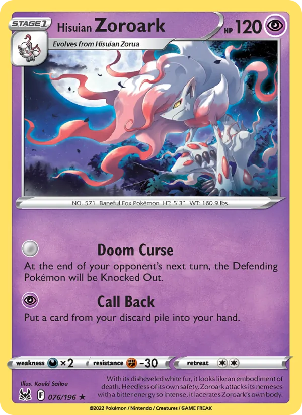 Hisuian Zoroark #76/196