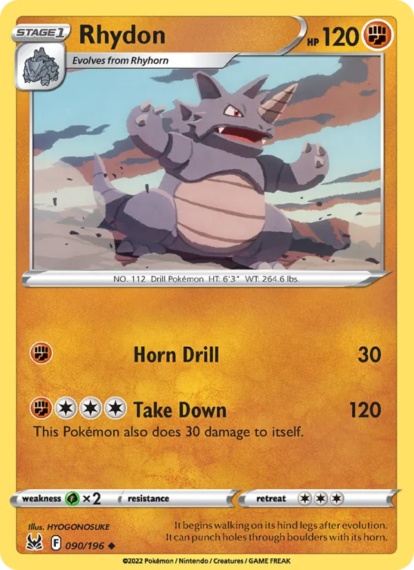 Rhydon #90/196