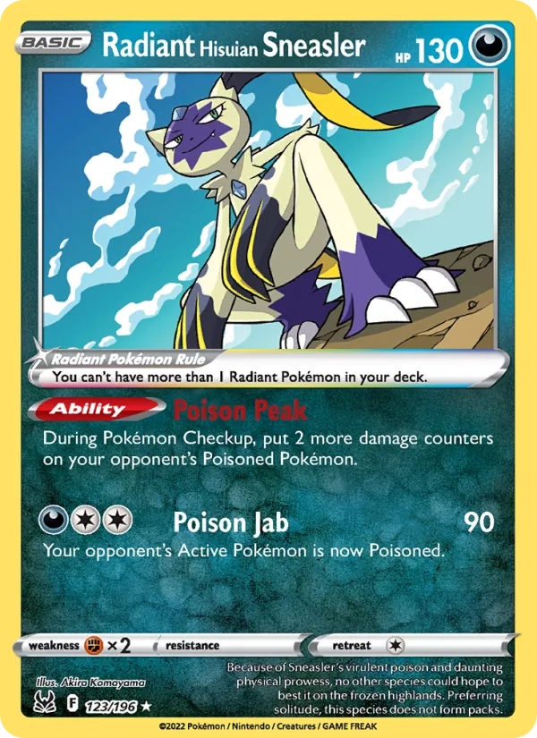 Radiant Hisuian Sneasler #123/196