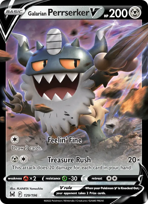 Galarian Perrserker V #129/196