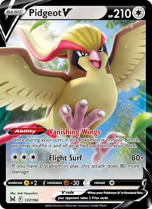Pidgeot V #137/196
