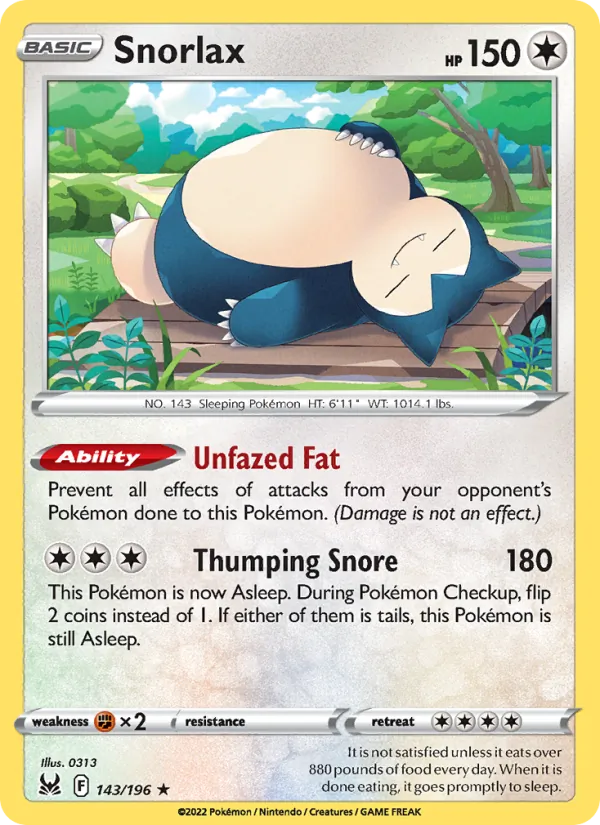 Snorlax #143/196