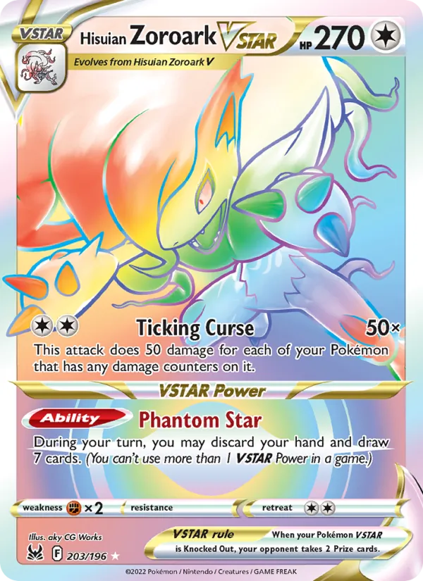 Hisuian Zoroark VSTAR #203/196