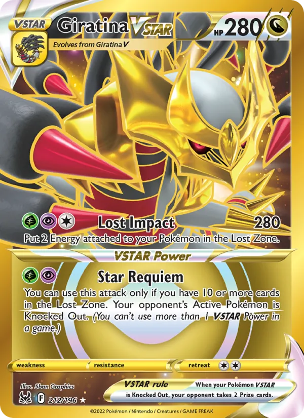 Giratina VSTAR #212/196