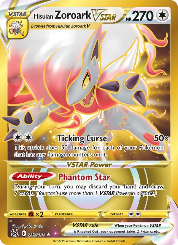 Hisuian Zoroark VSTAR #213/196