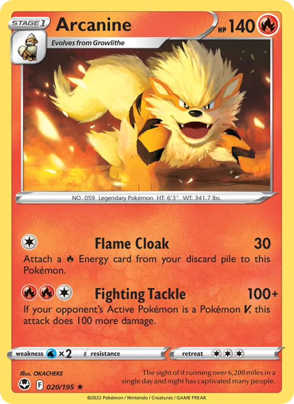 Arcanine #20/195