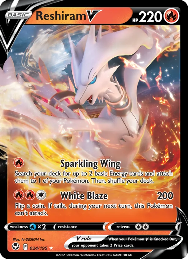 Reshiram V #24/195