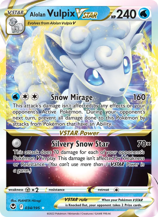 Alolan Vulpix VSTAR #34/195