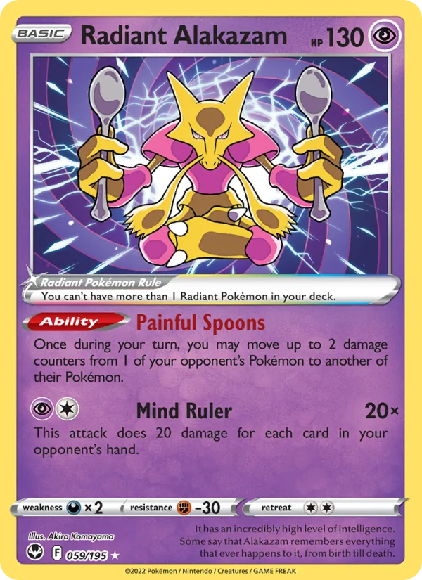 Radiant Alakazam #59/195