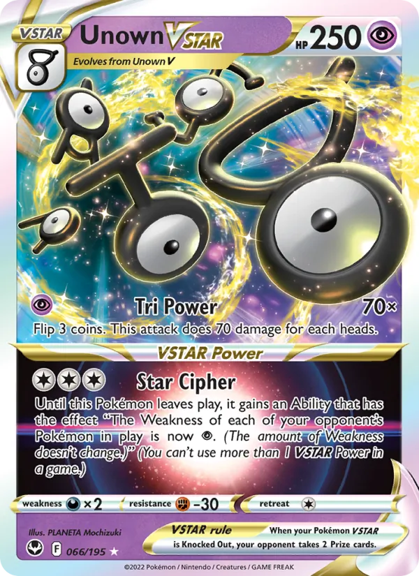 Unown VSTAR #66/195