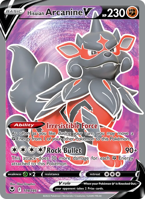 Hisuian Arcanine V #179/195