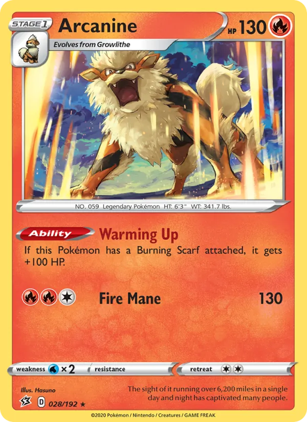 Arcanine #28/192