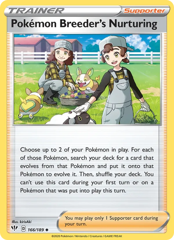 Pokémon Breeder's Nurturing #166/189