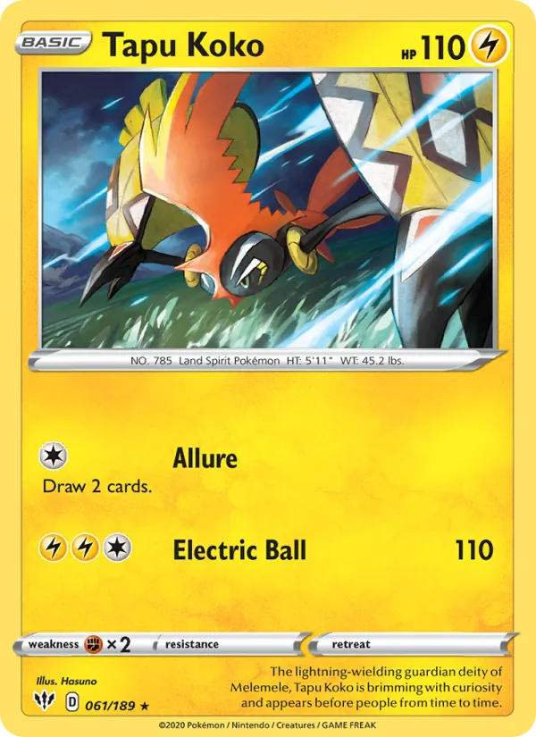 Tapu Koko #61/189
