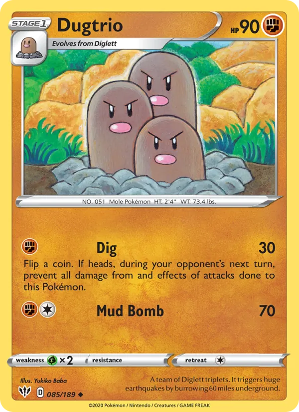 Dugtrio #85/189