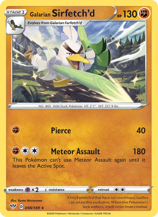 Galarian Sirfetch'd #98/189
