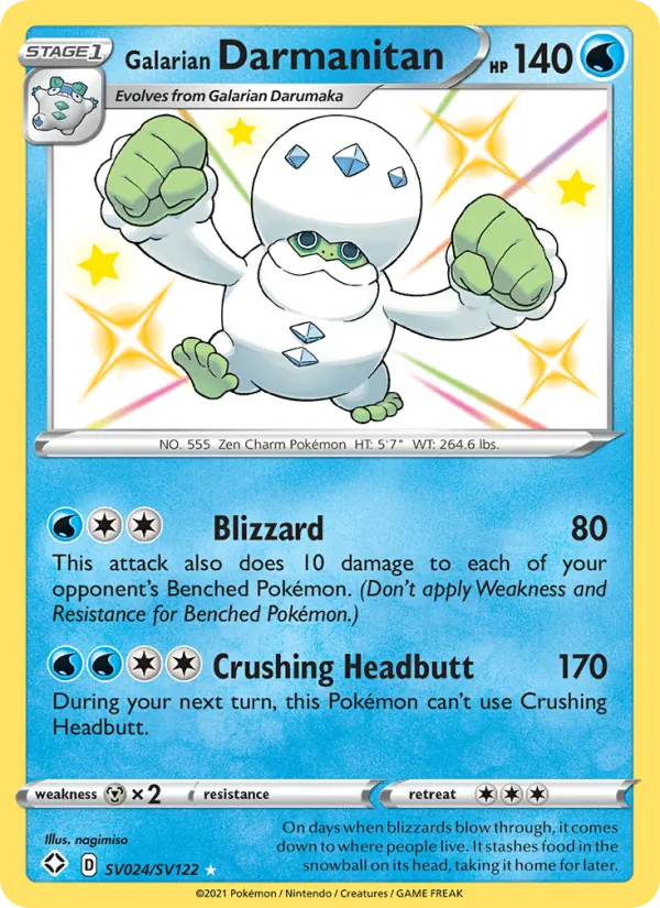 Galarian Darmanitan #SV024/122