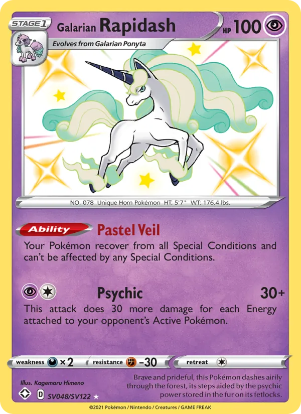 Galarian Rapidash #SV048/122