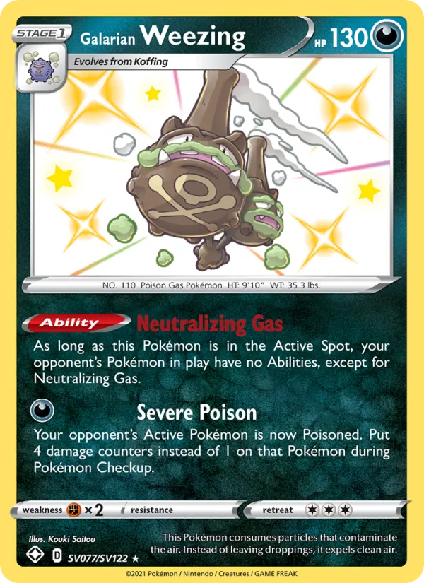 Galarian Weezing #SV077/122