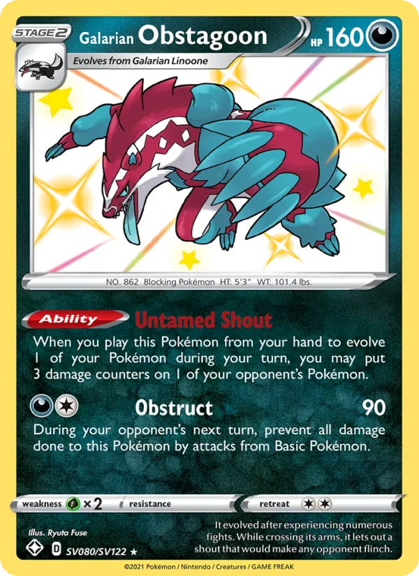 Galarian Obstagoon #SV080/122
