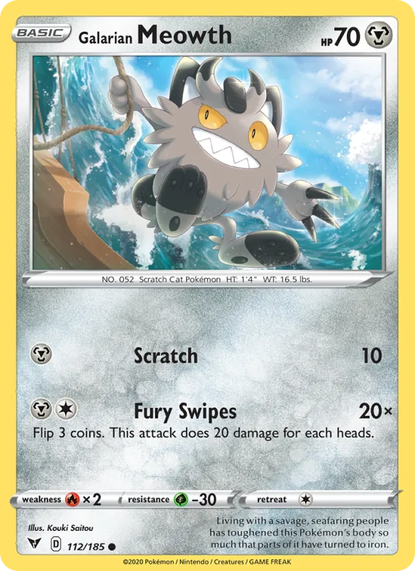 Galarian Meowth #112/185