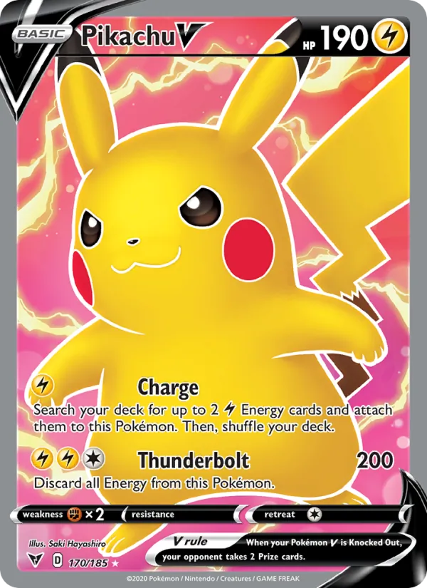 Pikachu V #170/185