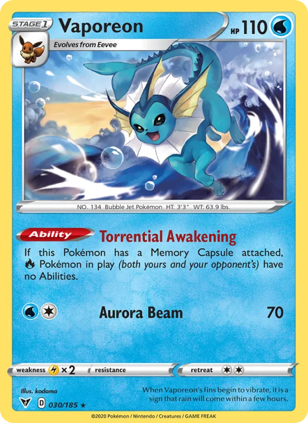 Vaporeon #30/185