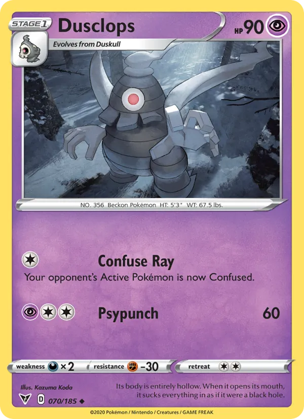 Dusclops #70/185