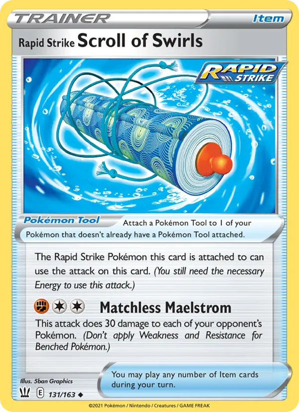 Rapid Strike Scroll of Swirls #131/163