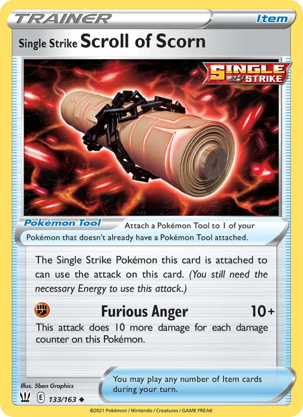 Single Strike Scroll of Scorn #133/163