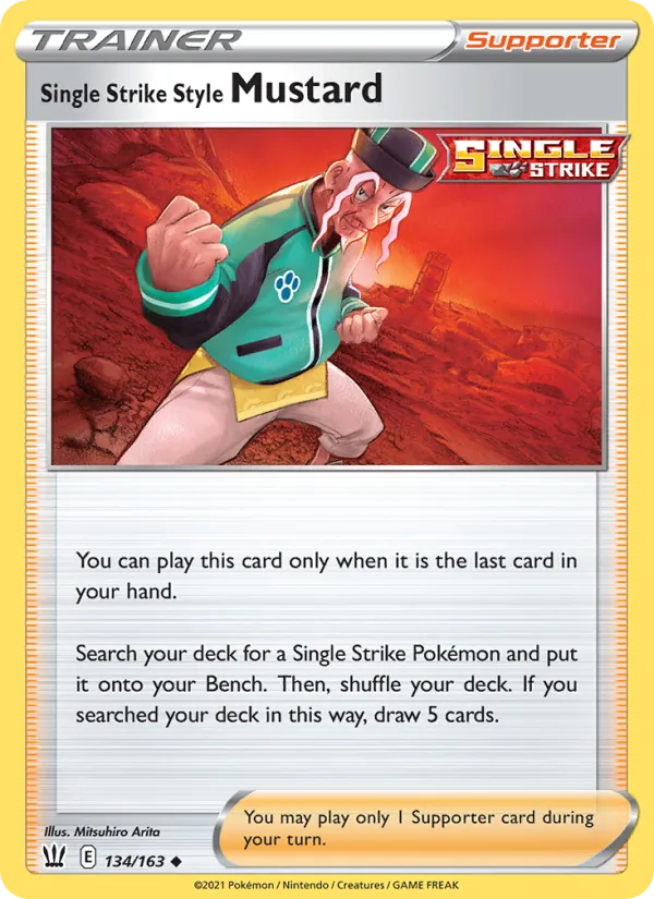Single Strike Style Mustard #134/163