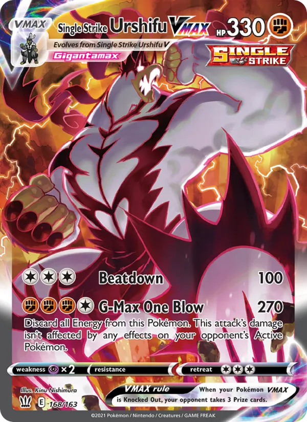 Single Strike Urshifu VMAX #168/163