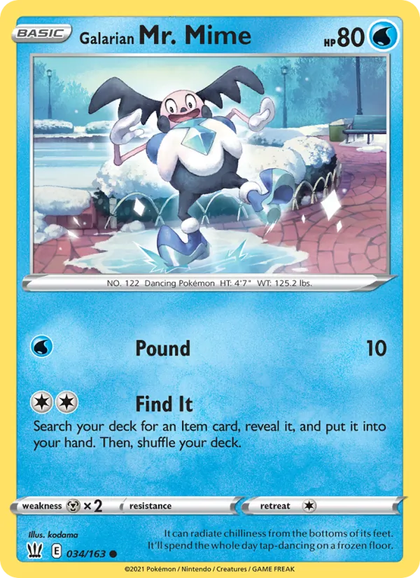 Galarian Mr. Mime #34/163