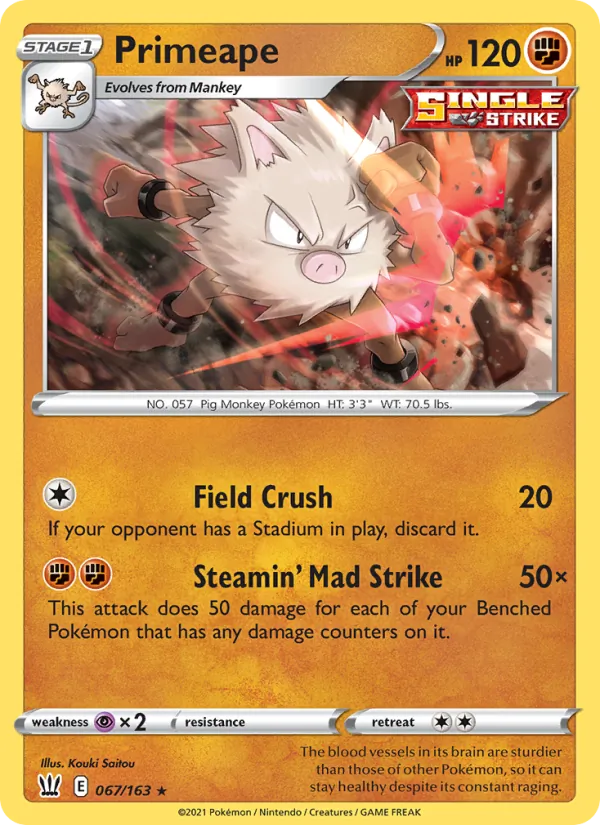 Primeape #67/163