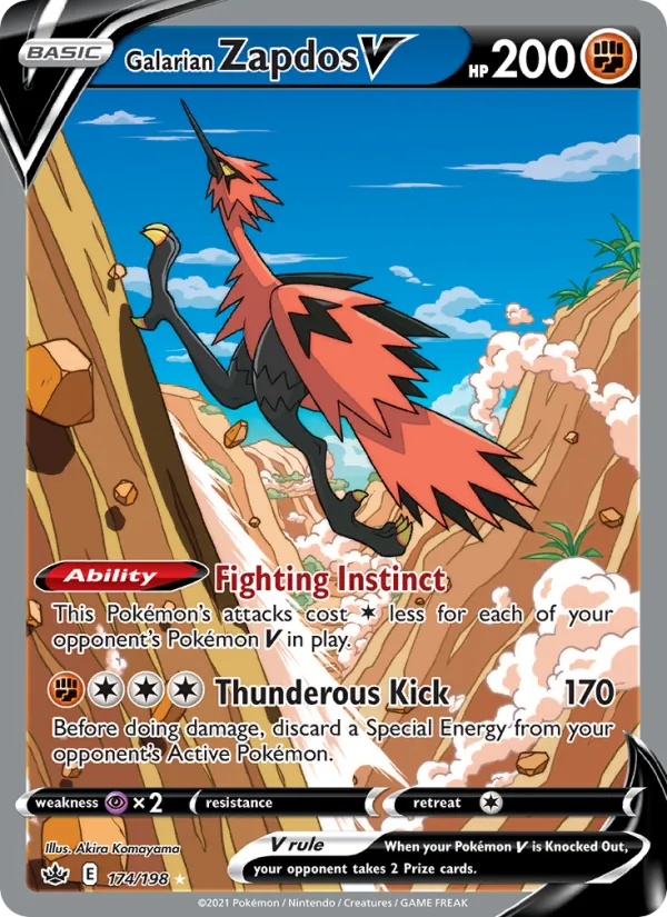 Galarian Zapdos V #174/198