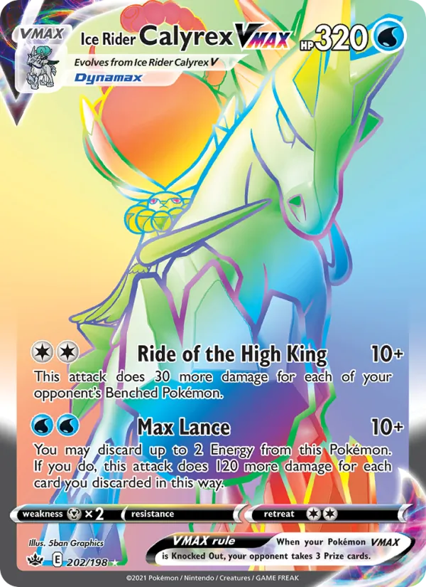 Ice Rider Calyrex VMAX #202/198