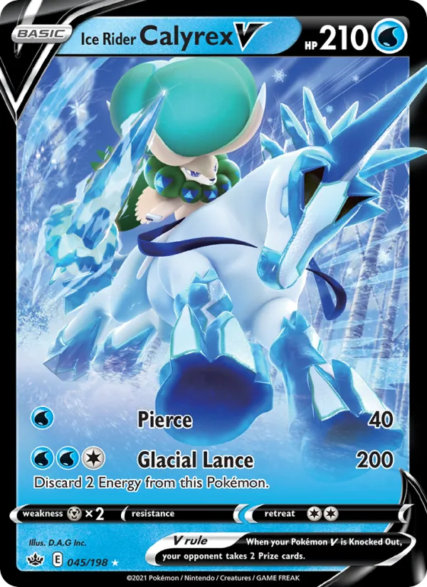 Ice Rider Calyrex V #45/198