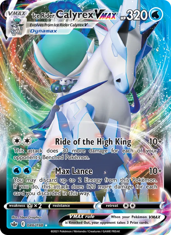 Ice Rider Calyrex VMAX #46/198