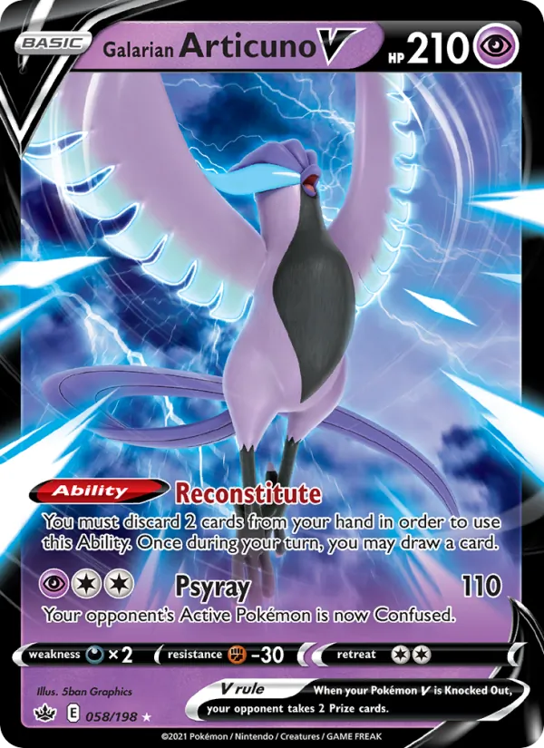 Galarian Articuno V #58/198